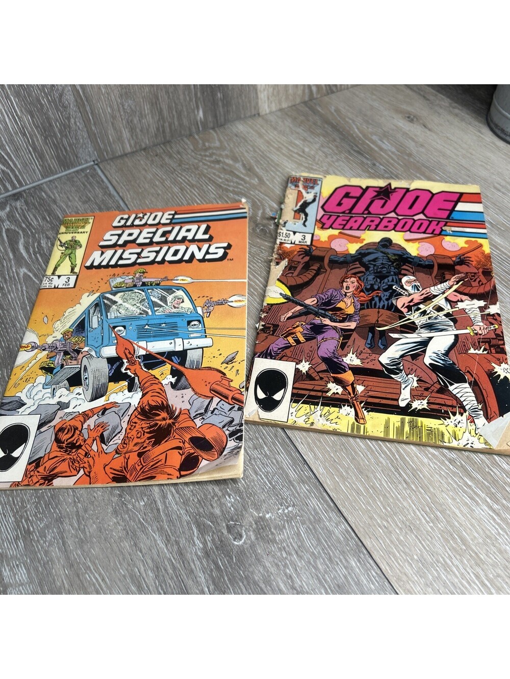 Gi Joe Special Missions #1 and Gi Joe Yearbook (Marvel Comics 1986)